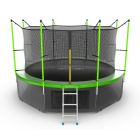 Батут EVO JUMP Internal 12ft (Green) с нижней сеткой